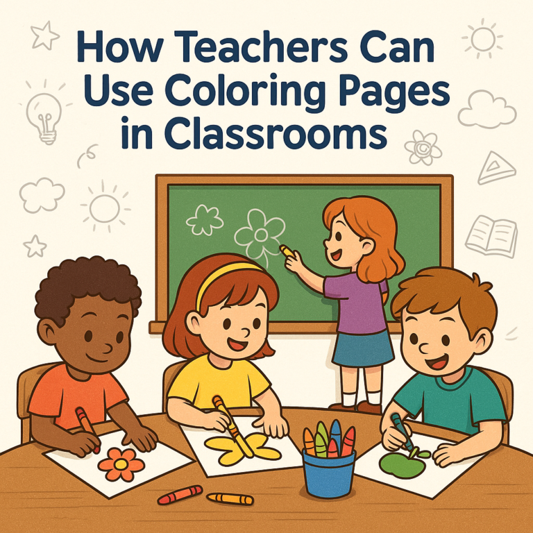 How Teachers Can Use Coloring Pages in Classrooms